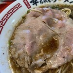 Kouchan Ramen Kasuga Shiromizu Ten - 大きなチャーシューは薄い