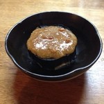 どんぱん - 丸茄子の田楽、店主ご自慢の味噌が味の肝。