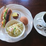 みなみ - 料理写真:モーニングセット Bセット 玉子コッペ ホットコーヒー