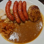 Curry House CoCo Ichibanya Otawara Honcho Ten - ソーセージカレー&ハンバーグ&らっきょう