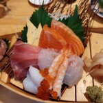 Sushi Sake Sakana Sugitama Urabukuro Ten - 舟盛り丼　限定10食