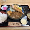 Yoshoku Miyabi - ハンバーグ&大エビフライ定食セット　1700円