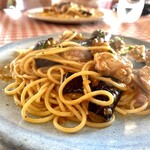 h ristorante kuro - 茄子と鶏肉のパスタ