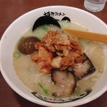 Hakata Ramen Genkotsu Ion Dainichi Ten - 半熟煮卵入りキムチラーメン