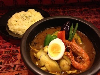 Hokui 43° no Soup Curry Yasan Sendai Ichibancho Ten - kanako'sシーフードカレー￥1.280