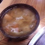 Sanzoku Chaya - ランチについてる味噌汁