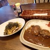 パーラー樹 - 料理写真:ハンバーグカレー 950円(税込)。
きのこスパゲティ 750円(税込)。 