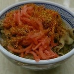 Yoshinoya Taishido Ten - 紅しょうがと七味をこれでもかぁぁ！！