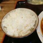 Housei Bou - 茶碗の控えめご飯。麻婆豆腐定食 税込700円