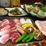 Shuryuken - 国産肉ともつ鍋食べ放題コース