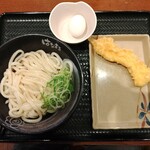 Hanamaru Udon Ionmoru Tendo Ten - 温玉ぶっかけうどんといか天