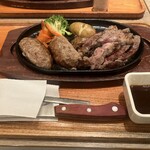 Ishigamaya Hamburger Steak Hiroshima Eruishiti Ten - 6周年記念ラージステーキ肉祭り（単品）￥3,080→￥2,970