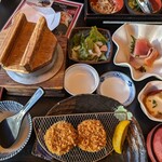 和食 丘里 - 釜飯ヒレカツ膳全景