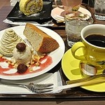 Kyoto Ogawa Coffee Ion Akashi Ten - ケーキプレートセット