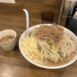 男気らーめん アカギ - ラーメン麺かた全マシ