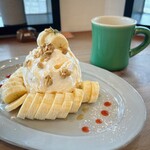 kirinの木 - バナナパンケーキ＆ごぼう茶ソイラテ