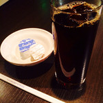 おぱ屋 - ランチドリンクのアイスコーヒー。150円にしてはたっぷり♪