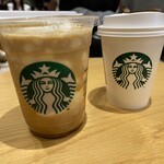 Starbucks Coffee Sendai Paruko Ten - エスプレッソアフォガードフラペチーノとアイスカフェラテ