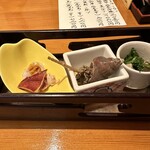 Sushi Kappou Yutaka - 【2024.6.27(木)】コース料理（先付け）