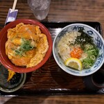 釜盛 - ランチのチキンカツ丼セット780円