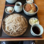 Kuimono Ya La Neige - ざるそば・ミニヒレソースカツ丼セット　お蕎麦大盛