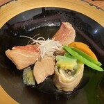 Hotel New Mitoya - 金目鯛も美味しいかったですが付け合わせもとても美味しかったです！