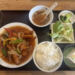 かかし - 料理写真:酢豚定食