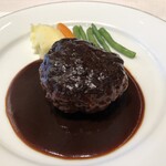 Western Ryori Mikasa Kaikan Ginza Mitsukoshi Ten - お好み洋食セット（カボチャの冷製ポタージュ、ハンバーグ、ライス、コーヒー）：３１００円（＋５００円ハンバーグ分）のハンバーグ