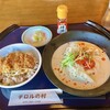 Tyrol no Mura - 「冷やし豆乳担々そうめん＋ミニデミカツ丼セット」@1260   ドリンク付き