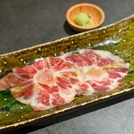 なんば黒毛和牛焼肉 霞 - お通しのテール