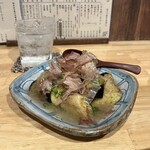 Tsubakiya - 茄子の揚げびたしと磨き大島