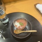 Yushima Tenjinshita Sushi Hatsu - 鮨屋のガスパチョ