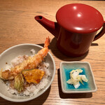 Soba Dokoro Roubai An - ミニ天丼と蕎麦湯