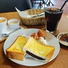 Coffee Dokoro Tokueemon Sennonjihonten - ブレンドアイスコーヒー480円 Ｄセット300円 あんこフレンチ＋プチシュークリーム＋野菜のミニポタージュスープ＋ヨーグルト