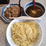 ラーメン川裕 - つけめん(中)と、焼きめし(小)