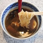 ラーメン川裕 - 麺のリフトアップ