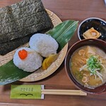 伊佐早茶屋 - Ｂ定食@880＋卵黄醤油漬け@100