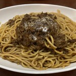 Pasta no Mise Yamaneko Ken - 2024-10限定牛肉のミートソースデミグラス仕上げです☆　2024-1005訪問