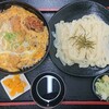 肥前うどん 翔 - 料理写真:よくばり丼定食 ¥990＊ザルうどん ＋¥100