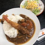 越後屋 - コーンサラダ、スープ付