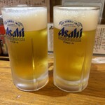 彩とり鶏 - ドリンク写真:生ビール（中） 600円