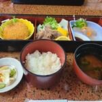 井筒亀 - 料理写真:猪焼肉とししコロッケ膳