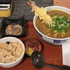 信州そば 信濃路 - 料理写真:大海老天カレーうどん定食 税込1580円（R5.6時点）