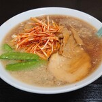  中華料理 吾作 - ねぎラーメン(大盛・こってり)