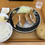 とんかつ & とり天 しげのや食堂 - 人生最高のアジフライ定食 1,190円