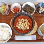 Korean kitchen Cotteji - 料理写真:石焼チーズタッカルビランチ（辛目・ご飯大盛）