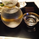 懐石 宿 扇屋 - 地酒　鍋島を冷で