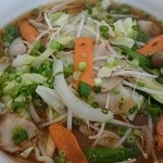 Kiraku -  豚菜ラーメン醤油大盛り（730円）