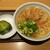 ウエスト - 料理写真:豚肉うどん・高菜おにぎり