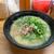 五号線沿いの元祖長浜ラーメン - 料理写真:暫く待つと注文したラーメン７００円の出来上がりです。